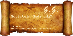 Gottstein Győző névjegykártya
